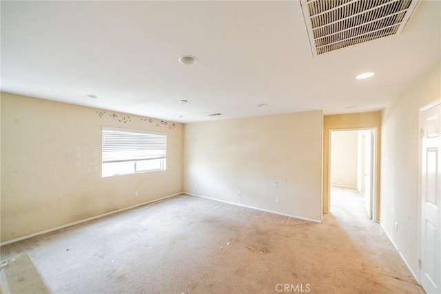35317 Trevino Trl, Beaumont, CA 92223 - unfurnished room with light carpet, baseboards, and visible vents
