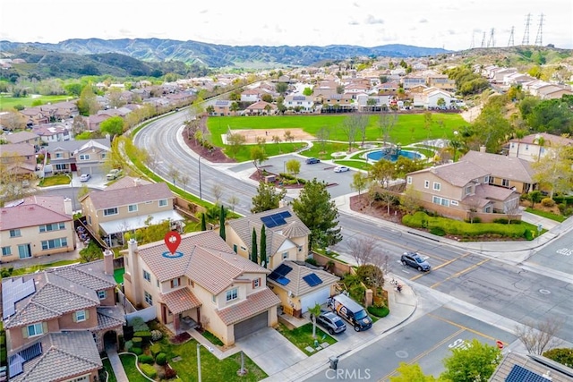 35317 Trevino Trl, Beaumont, CA 92223 - aerial view featuring a residential view and a mountain view