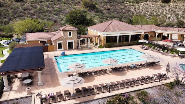2668 Escala Cir, San Diego, CA 92108 - pool with a pergola and a patio