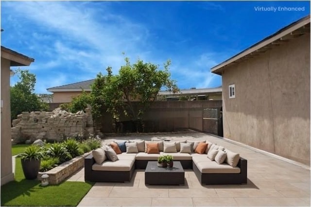 3724 W 105th St, Inglewood, CA 90303 - view of patio / terrace featuring an outdoor living space