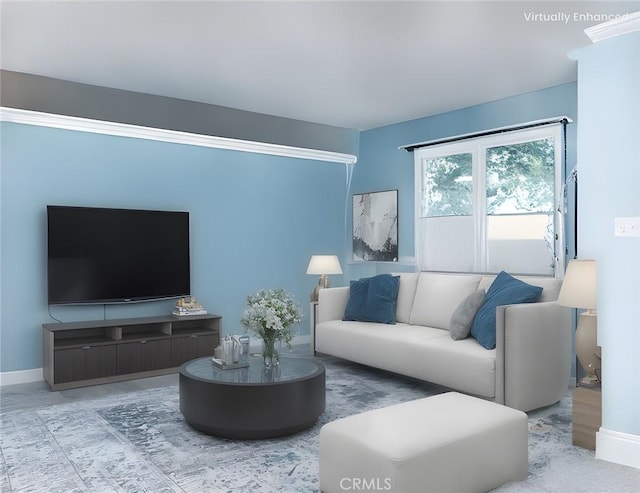 3724 W 105th St, Inglewood, CA 90303 - living area with baseboards