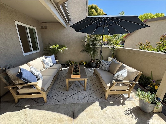 28181 Sorrento Unit 97, Laguna Niguel, CA 92677 - view of patio featuring an outdoor living space