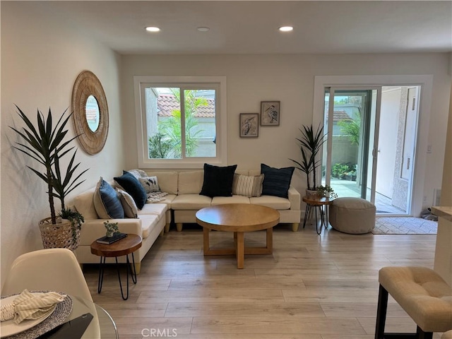 28181 Sorrento Unit 97, Laguna Niguel, CA 92677 - living area with light wood-style flooring and recessed lighting