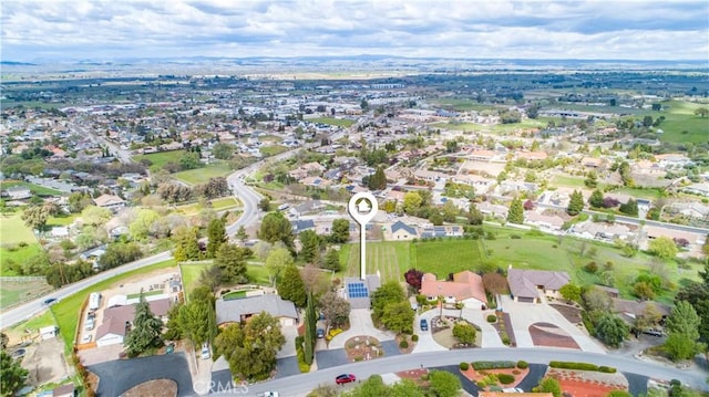 aerial view featuring a residential view