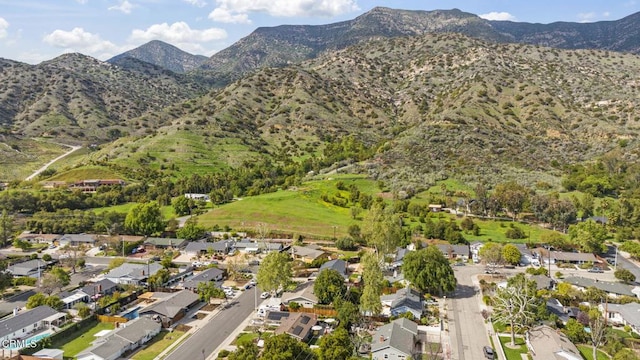 1414 Meadowbrook Rd, Ojai, CA 93023 - aerial view of property's location with mountains and nearby suburban area
