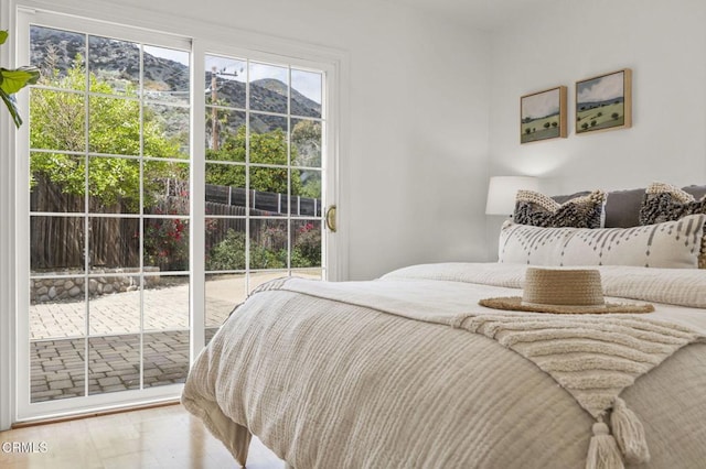 1414 Meadowbrook Rd, Ojai, CA 93023 - bedroom featuring access to outside and wood finished floors