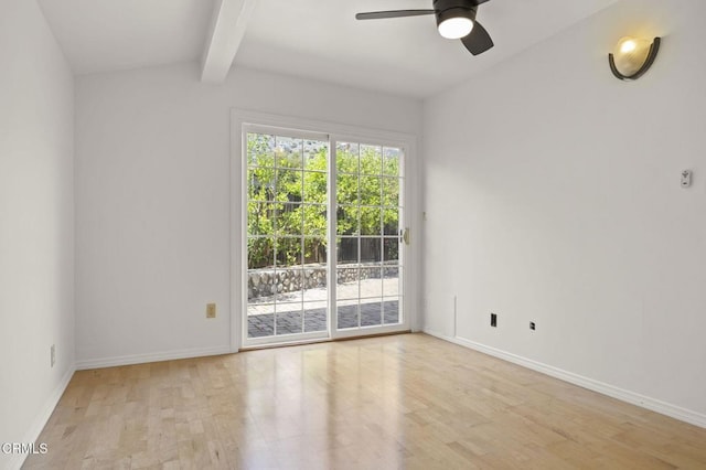 1414 Meadowbrook Rd, Ojai, CA 93023 - unfurnished room featuring wood finished floors, ceiling fan, and baseboards