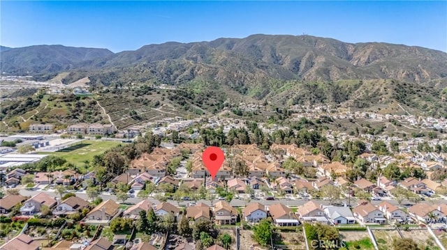 3140 Timberline Dr, Corona, CA 92882 - birds eye view of property with a mountain view and a residential view