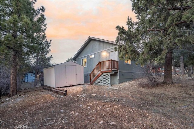 196 Sunset Ln, Sugarloaf, CA 92386 - view of rear view of property