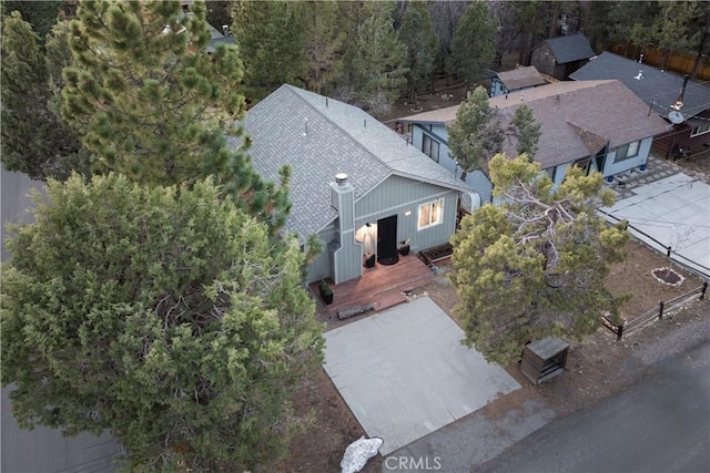 196 Sunset Ln, Sugarloaf, CA 92386 - aerial view of property and surrounding area