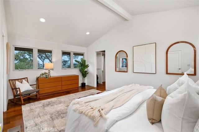 2377 Silver Ridge Ave, Los Angeles, CA 90039 - bedroom featuring wood finished floors, recessed lighting, a closet, and a walk in closet