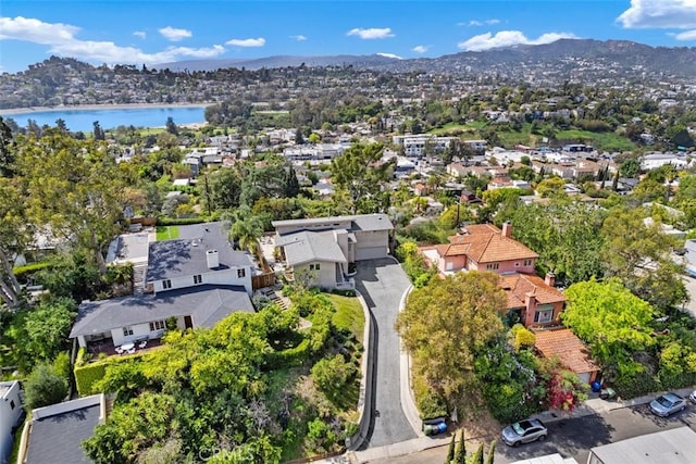 2377 Silver Ridge Ave, Los Angeles, CA 90039 - aerial perspective of suburban area featuring a water and mountain view