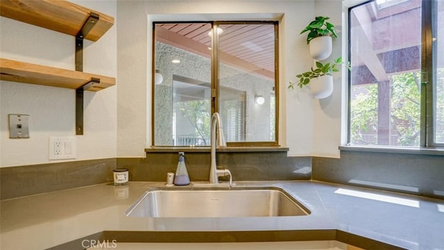 kitchen featuring a sink