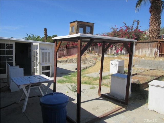 view of patio / terrace with a fenced backyard