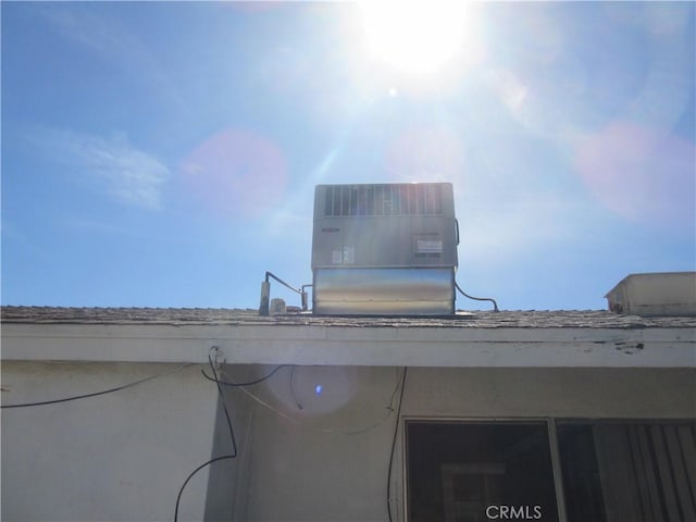 details with central AC unit