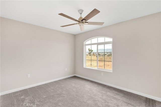 18420 Wisteria St, Hesperia, CA 92345 - carpeted empty room with a ceiling fan and baseboards