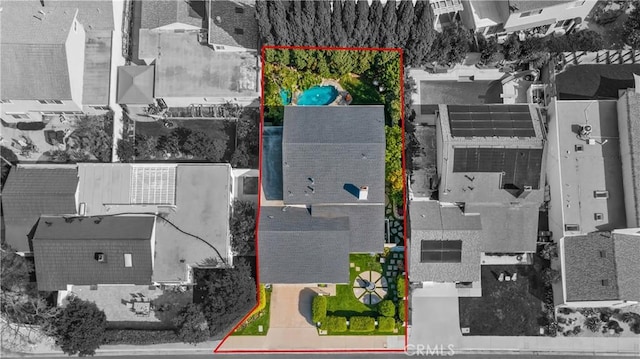 3332 Alabama Cir, Costa Mesa, CA 92626 - view of property location with a pool and property parcel outlined