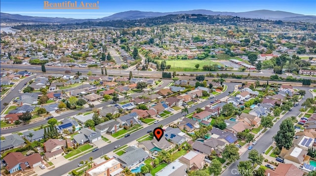 3118 N Hartman St, Orange, CA 92865 - bird's eye view with a mountain view and a residential view
