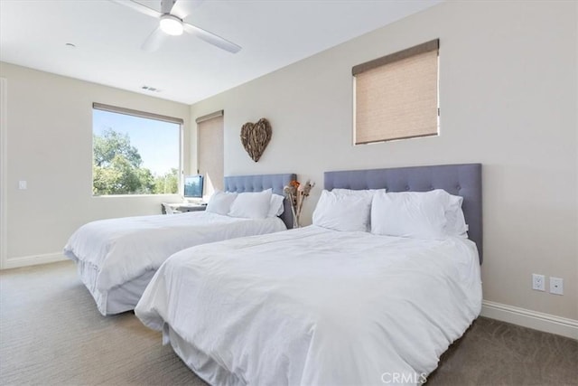 2865 Rock Wren Ln, Avila Beach, CA 93424 - bedroom with carpet flooring and ceiling fan