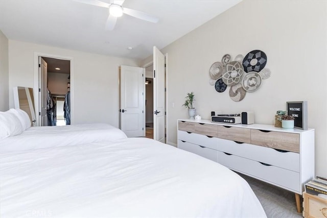 2865 Rock Wren Ln, Avila Beach, CA 93424 - bedroom featuring ceiling fan and a spacious closet