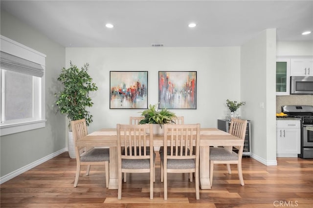 620 S Catalina Ave Unit C, Redondo Beach, CA 90277 - dining room with wood finished floors, recessed lighting, and baseboards