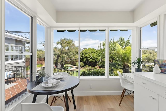 1451 Savoy Cir, San Diego, CA 92107 - sunroom / solarium with wood finished floors and healthy amount of natural light