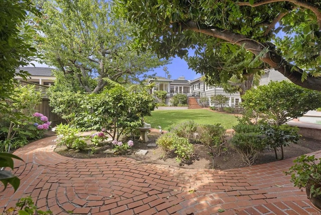 1451 Savoy Cir, San Diego, CA 92107 - view of green lawn featuring a patio area