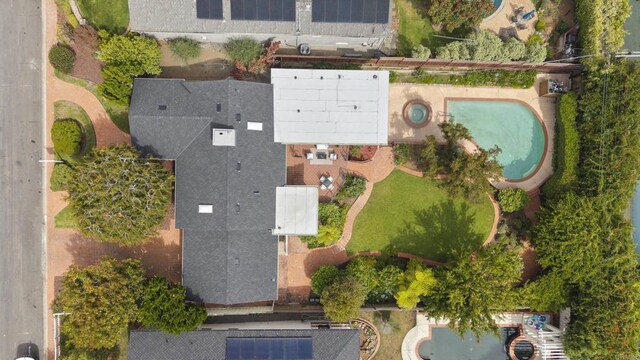 1451 Savoy Cir, San Diego, CA 92107 - bird's eye view of a pool area