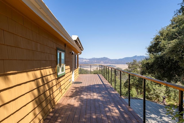 25770 E Grade Rd, Santa Ysabel, CA 92070 - wooden terrace featuring a mountain view