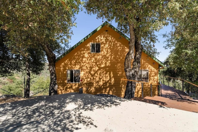 25770 E Grade Rd, Santa Ysabel, CA 92070 - view of side of property with a deck