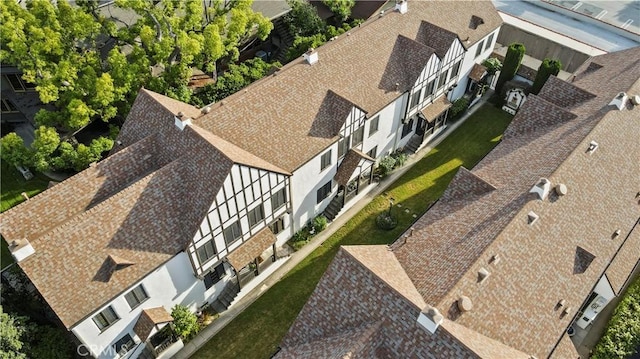 bird's eye view with a residential view