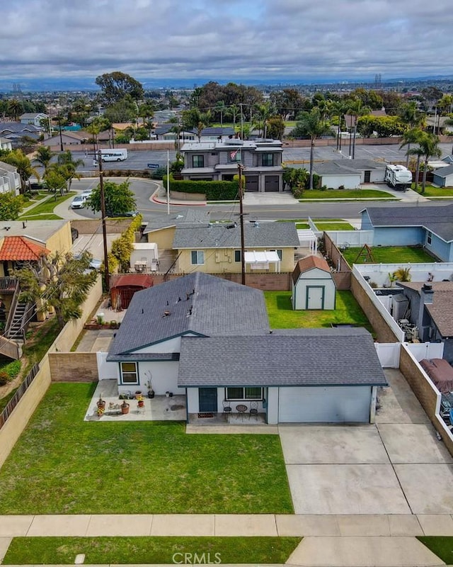18862 Carolyn Ln, Huntington Beach, CA 92646 - bird's eye view featuring a residential view