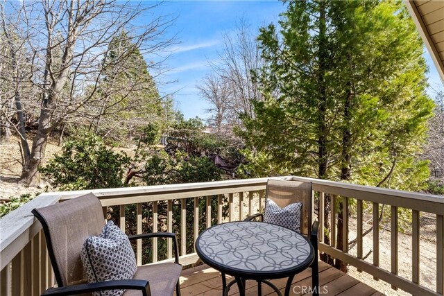 675 Grass Valley Rd, Lake Arrowhead, CA 92352 - view of wooden deck