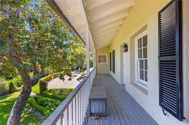 view of wooden terrace