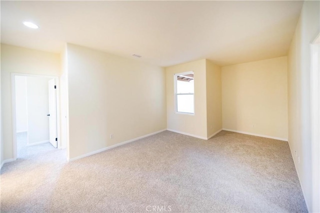 32706 Blue Mist Way, Wildomar, CA 92595 - unfurnished room featuring recessed lighting, baseboards, and light colored carpet