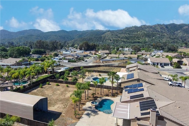 32706 Blue Mist Way, Wildomar, CA 92595 - drone / aerial view with a residential view and a mountain view