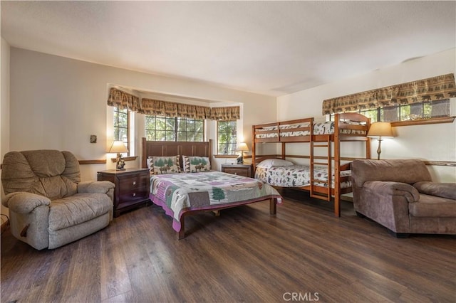 bedroom with wood finished floors