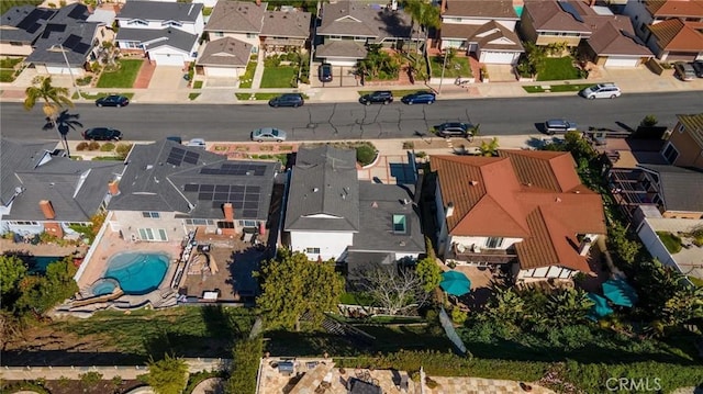 birds eye view of property featuring a residential view