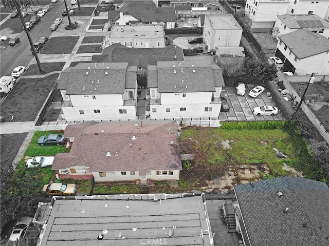 bird's eye view with a residential view