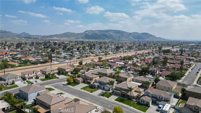 25445 Clovelly Ct, Moreno Valley, CA 92553 - bird's eye view featuring a residential view and a mountain view