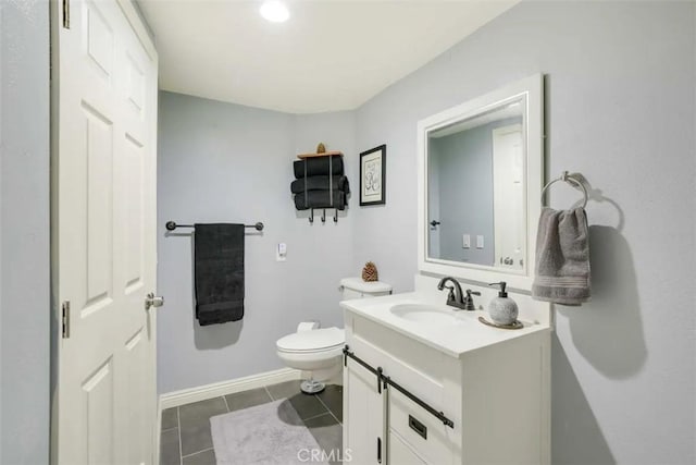 874 Fern Dr, Crestline, CA 92325 - bathroom featuring vanity and tile patterned flooring