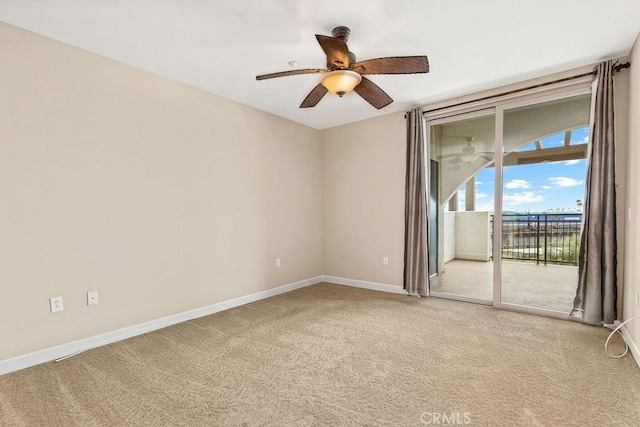 1021 Costa Pacifica Way Unit 2105, Oceanside, CA 92054 - empty room with light carpet and ceiling fan