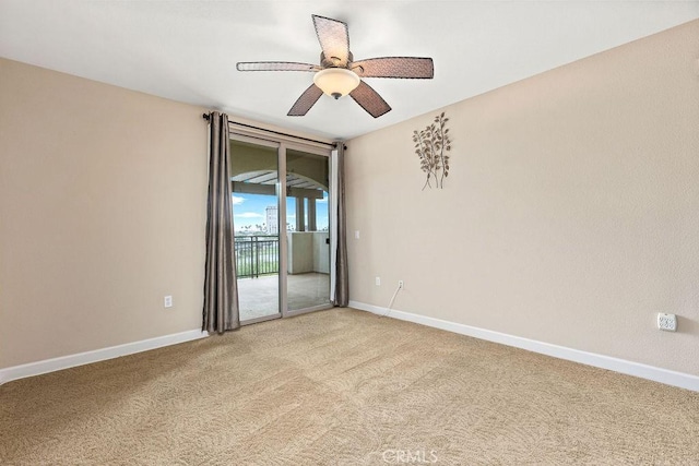 1021 Costa Pacifica Way Unit 2105, Oceanside, CA 92054 - unfurnished room with light colored carpet and a ceiling fan
