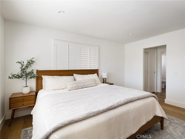 535 E Walnut Ave Unit A, El Segundo, CA 90245 - bedroom with wood finished floors and recessed lighting