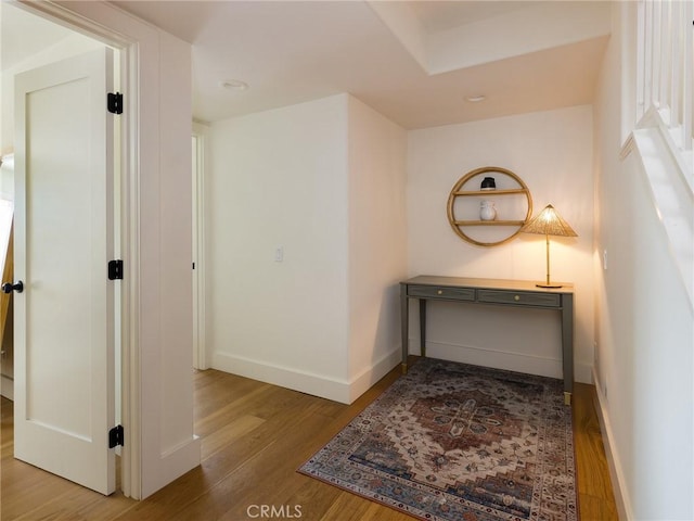 535 E Walnut Ave Unit A, El Segundo, CA 90245 - hallway with wood finished floors and recessed lighting
