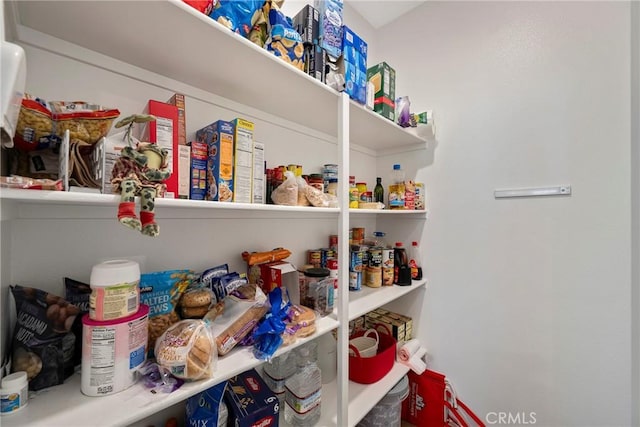 view of pantry