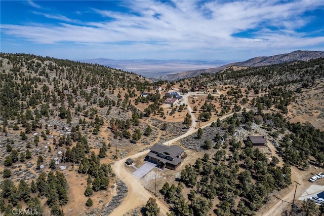 1985 Golden Rod Ave, Big Bear City, CA 92314 - birds eye view of property featuring a mountain view and view of desert