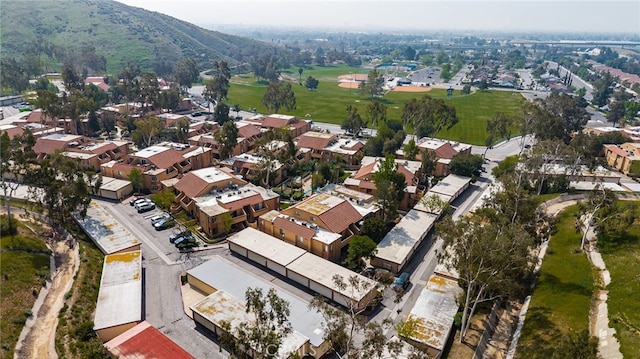 drone / aerial view with a residential view