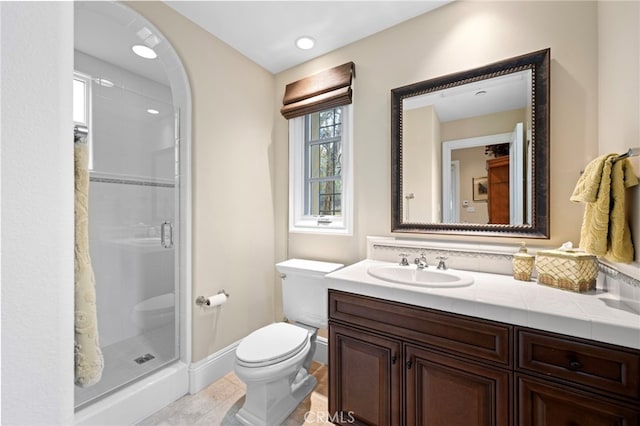 28 Surfspray Blf, Newport Coast, CA 92657 - full bathroom featuring a stall shower and vanity