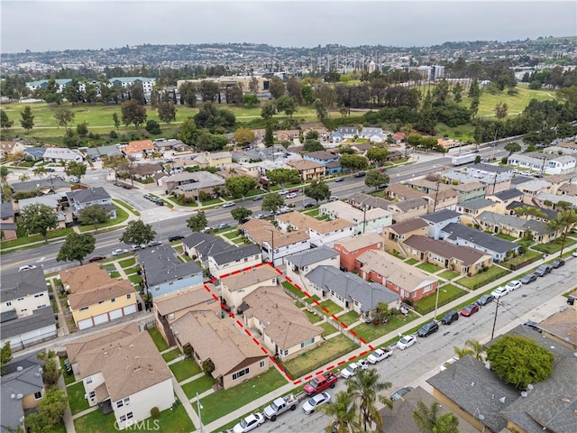 drone / aerial view featuring a residential view